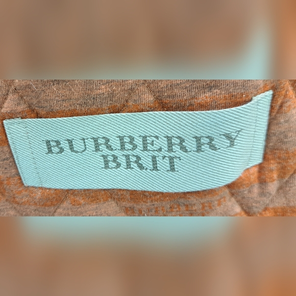 Burberry Women's Diamond Quilted Jacket with Hoodie Orange Sz Small - Picture 10 of 15